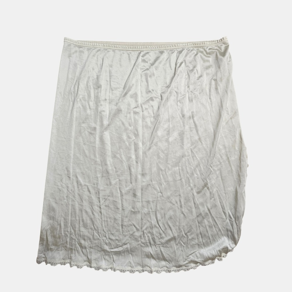 Vintage Vanity Fair Half Slip Skirt M Lace Trim Nylon‎ Classic Lingerie 70s 80s